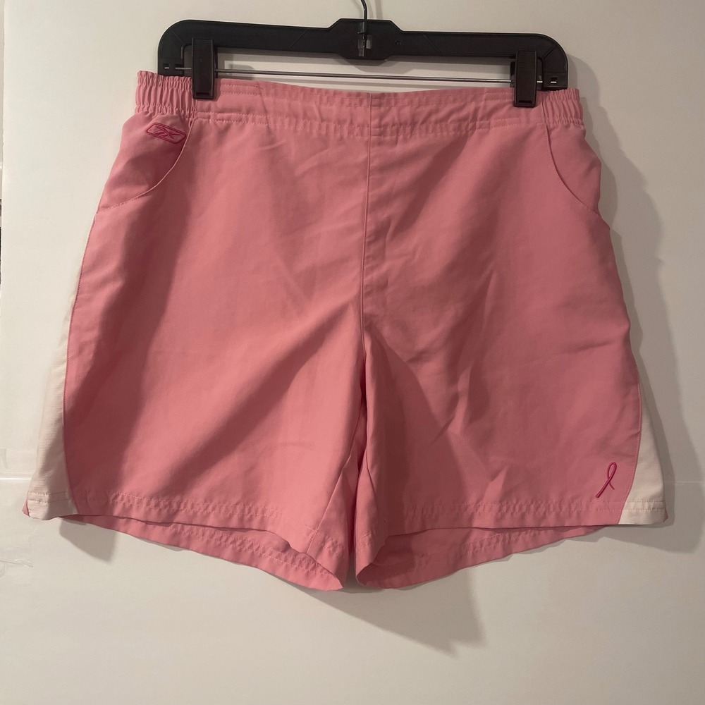 Reebok Pink‎ Breast Cancer Awareness Athletic Shorts Womens Medium RBK Running